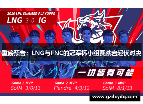 重磅预告：LNG与FNC的冠军杯小组赛跌宕起伏对决
